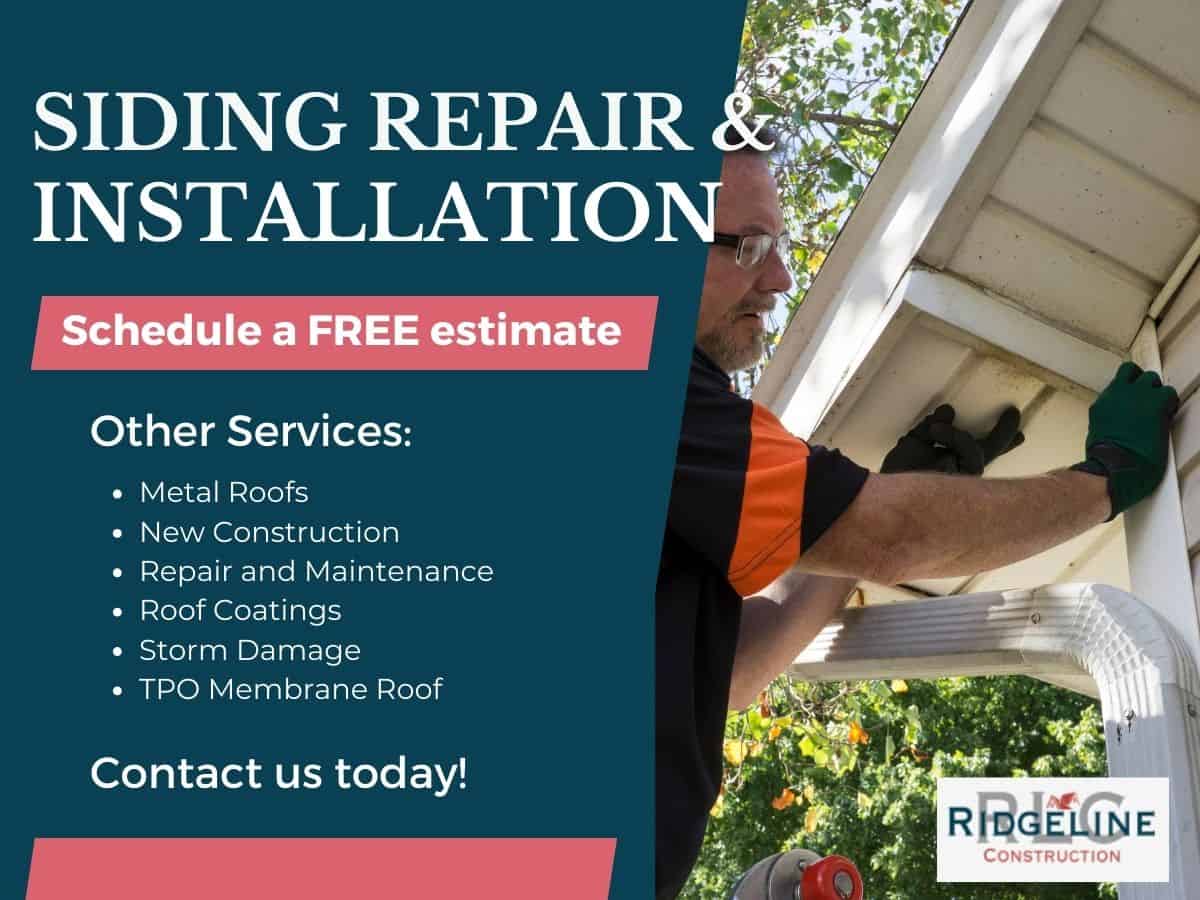 Siding Repair and Installations by Ridgeline's Exterior Construction Experts