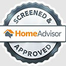 Screened and approved Home Advisor Badge
