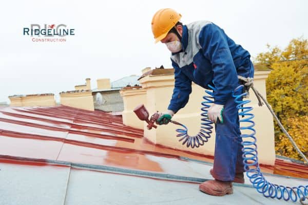 coating a metal roof