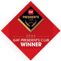 GAF Presidents Club Winner Red Badge