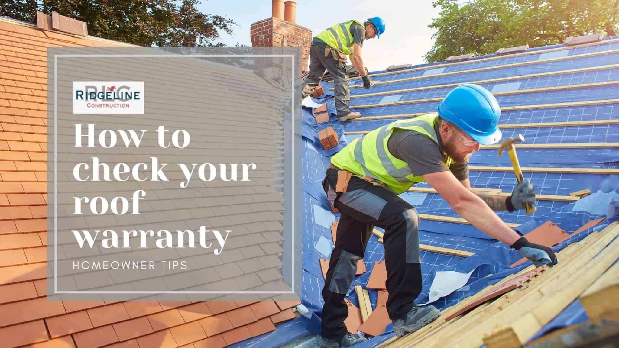 how to check your roof warranty