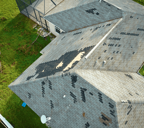 damaged roofing