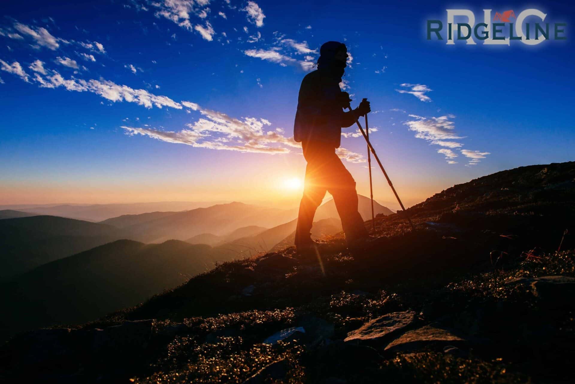 hiking in mountains