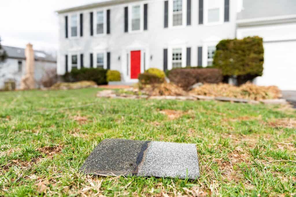 shingle on a lawn