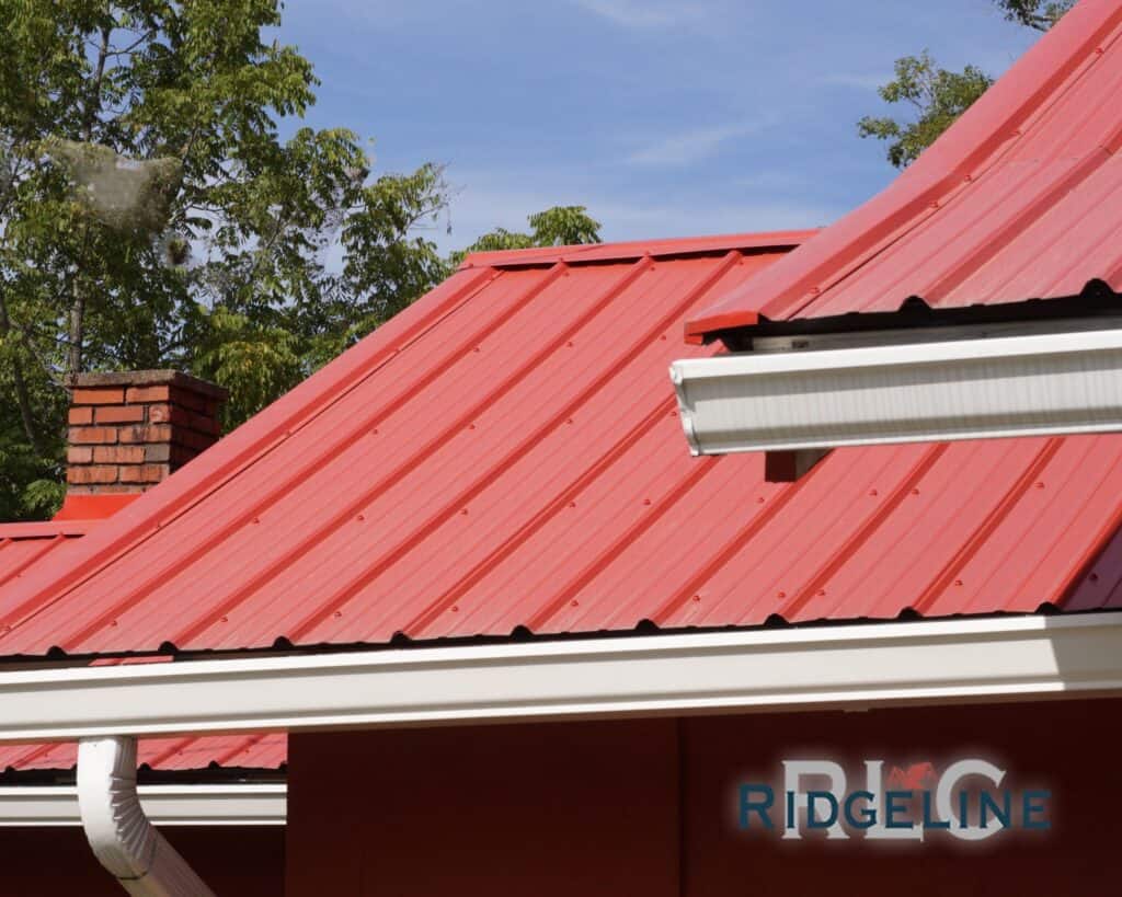 red metal roof