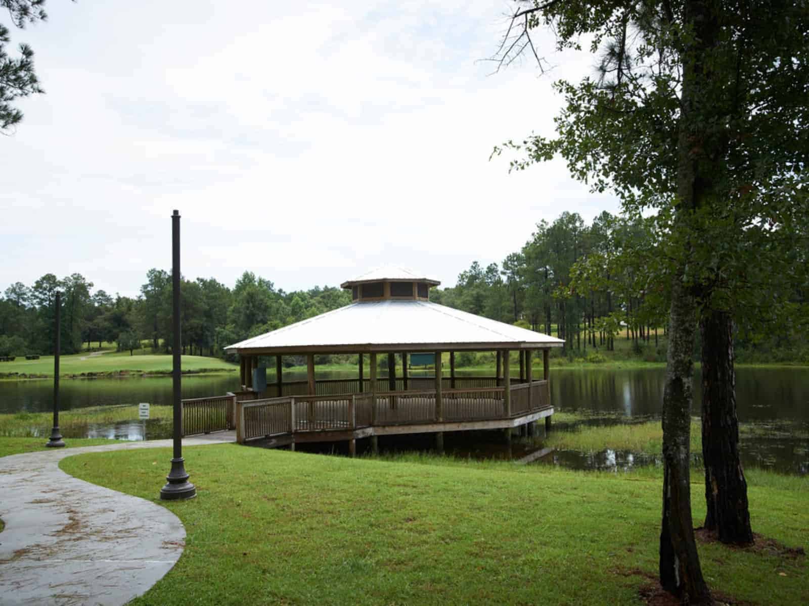 beautiful lake and gazebo near Citronelle FL