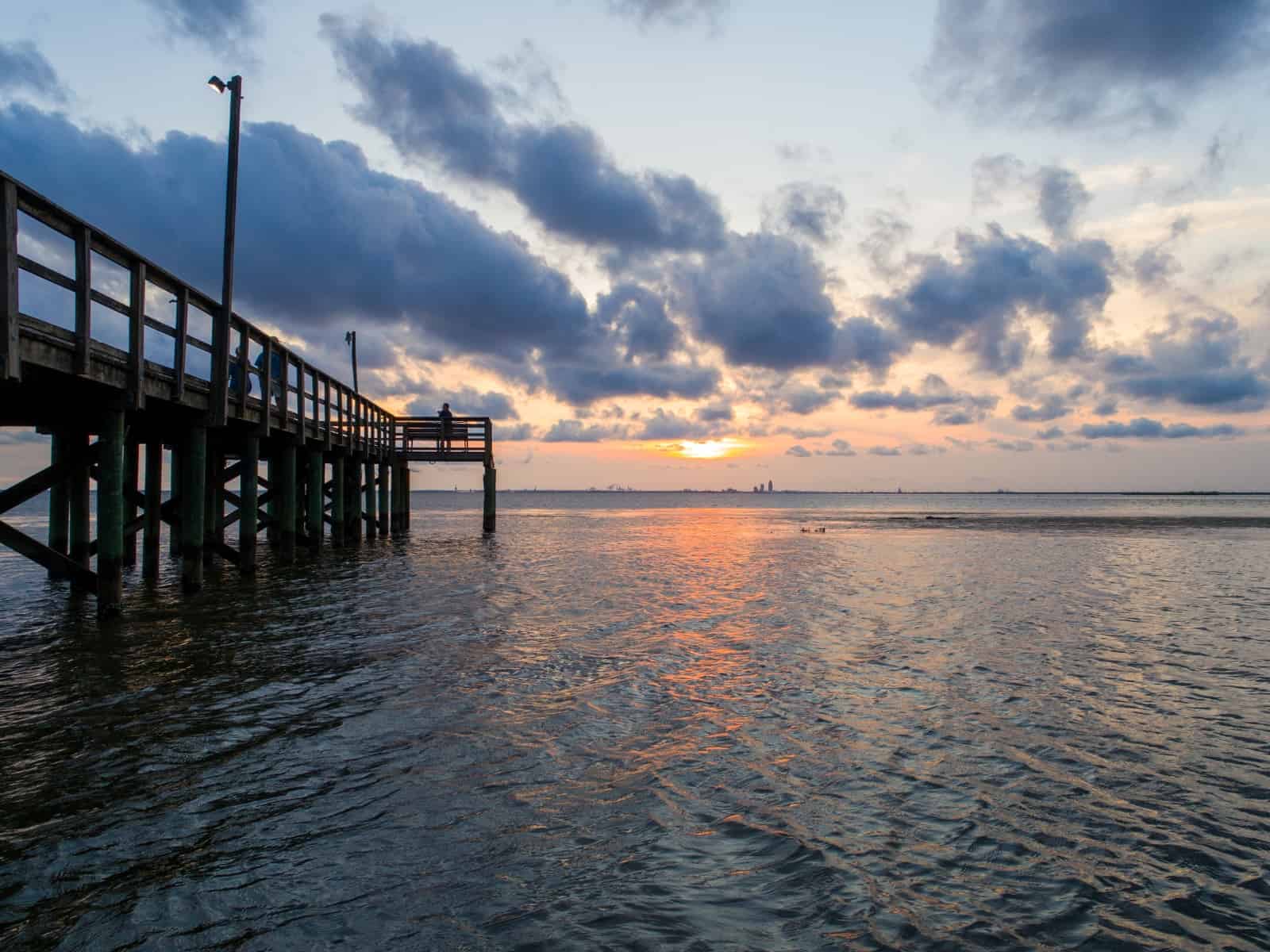 view of the water in Grand Bay Alabama